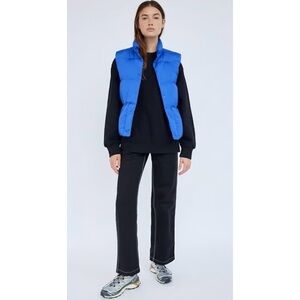 Aritzia TNA Basecamp Royal Blue Goose Down Puffer Vest, size S